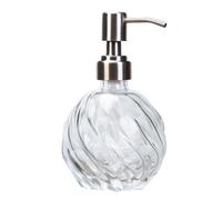 PERSELOSO Glass Refillable Bottle 500ml with Pump Dispenser Portable Empty Travel Bottles for Toiletries and Perfume for Women for Home and Date Use