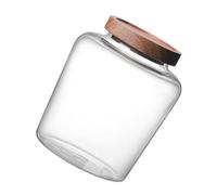 PERSELOSO Glass Sealing Jar with Removable Acacia Wood Lid Airtight Storage Container for Dry Foods Tea Coffee Spices Candy and Cereals Household Glass Canister for Freshness and Dirt