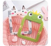 PERSELOSO Glow the Dark Silicone Switch Sticker for Room, Cartoon Frog Shape Moisture Resistance, Protective Cover for Light Switch in Boys Bedroom