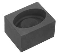 PERSELOSO Graphite Ingot Mold Black for Casting with Impact Resistance and Corrosion Resistance Heart-Shaped Graphite Mold Suitable for Test Analysis and Teaching in Metal Casting