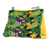 PERSELOSO Green Tropical Rainforest Printed Bird Nest Hammock for Small Birds and Yellowbird Comfortable Cloth Hanging Bed Sunshade for Bedside Or Door Use