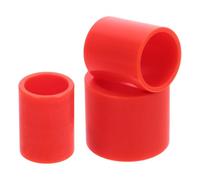 PERSELOSO Grinding Wheel Reducer Bushing Adapters, 3pcs Plastic Reducing Sleeves, Red, Resistant to Deformation for Bench Grinding Sanding Wheels