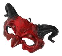 PERSELOSO Half Face Claw Devil Mask Brown Pu Foam Scary Halloween Mask Costume Party Prop Comfortable for Carnival and Dress