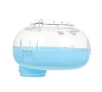 PERSELOSO Hamster Bath Container Sand Box Hamster Shower Bathroom Tub White Space Capsule for Small Pets