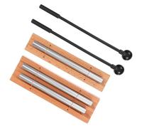 PERSELOSO Hand Chimes and Wooden Percussion Instrument Set with Mallet, 2pcs Musical Classroom Attention Getter Kit for Meditation and Music Therapy