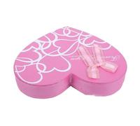 PERSELOSO Heart-shaped Pink 18-grid Paper Chocolate Gift Box with Multiple Compartments for Valentine's Day and Mother's Day, Elegant Design to Protect Presents and Showcase Beauty