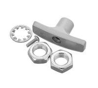 PERSELOSO Heavy Duty Rv Waste Valve Handle Replacement Kit Aluminum Construction Ergonomic Grip for Comfortable Use Precise Fit for Rv Waste Valves Campervan and Boat Accessories Replacement