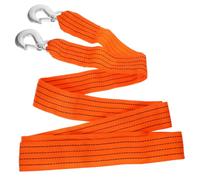 PERSELOSO Heavy Duty Tow Strap with Hooks for Car and Vehicle, 3 Meter Portable Towing Rope Made of Sturdy Pp and Aluminium Alloy, for Emergency Towing and Secure Attachment