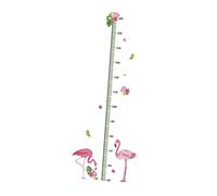 PERSELOSO Height Growth Chart Wall Sticker Green PVC Material with Cartoon Animals Easy to Apply Growth Record Ruler Kids for Children's Spaces and Nurseries