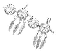 PERSELOSO Hollow Alloy Dream Catcher Pendants Diy Necklace Charm Set for Women Vintage Aroma Pads Container Hollowed Necklace Supply for Jewelry Making