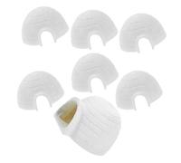 PERSELOSO Igloos Model Realistic Polar Animal Figurines for Miniature Ice House Decoration for Desktops Bookshelves and Festive Atmospheres