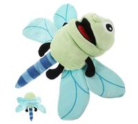 PERSELOSO Interactive Plush Dragonfly Hand Puppet Safe Gentle Material Movable Mouth for Imagination Play for Storytelling Parent Interaction