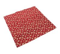 PERSELOSO Japanese-style Lunch Wrapping Cloth for Bento Box, Red Cotton Fabric with Gold Printing, Sturdy and Easy to Clean Wrapping Accessories for Office and Personal Home Use