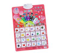PERSELOSO Kindergarten Learning Interactive Audio Poster for Educational Wall Chart for Shapes and Colors No Batteries Required Engaging and Early Learning Tool