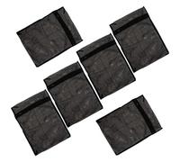 PERSELOSO Laundry Bags Protects Clothes from Stretching and Tangling 6pcs Black Polyester Sturdy Fine Mesh Wash Laundry Bags for Socks and Clothes Suitable for Washer and Camping Use