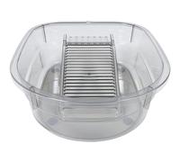 PERSELOSO Laundry Wash Basin with Washboard, Grey Hand Washing Tub for and Home Clothes, Household Washboard Basin for Dormitory and Garments