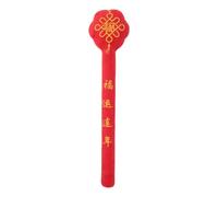 PERSELOSO Manual Hammer Massage Meridian Massage Hammer Tool with Extended Length and Comfortable Grip for Back and Waist Relief, Portable Health Massager for Home and Office Use, Red Pp