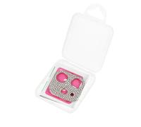PERSELOSO Metal Rhinestone Camera Lens Protector Frame for Decorative Sparkling Cover with Hard Shape Easy Installation Luxury Phone Rear Lens Guard Silver