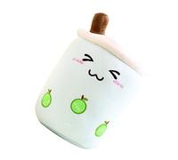 PERSELOSO Milky Tea Stuffed Pillow Soothing for Cute Bubble Tea Design for Home Car Office Decor and