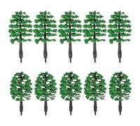 PERSELOSO Miniature Model Trees Material 10pcs with Compact Design and High Realism for Sand Table and Architectural Models for Living Space Decoration and Scenery Projects