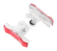 PERSELOSO Mobile Gaming Controller Trigger Pair Red Plastic Game Handle Holder Shooting Games Replacement Ergonomic Finger Grip Smartphone Gaming