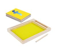 PERSELOSO Montessori Sand Tray Learning for Letter Tracing Sensory Pad Enhance Fine Motor Skills Writing Development DIY Art Activities for Preschoolers