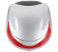 PERSELOSO Motorcycle Top Box Silver Hard Shell Rear Storage Trunk Scooter Tail Luggage Case Lockable Travel Carrier for Motorbike