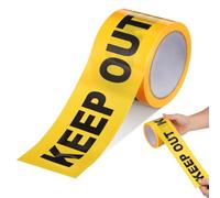 PERSELOSO Non-adhesive with Convenient Design Warning Tape Yellow Pe Material Keep out Tape Flexible for Crime Scene and Safety Use for Scene Barricade and Hazardous Area Marking