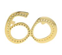PERSELOSO Number 60 Birthday Glasses Gold Electroplated Frame, Funny Photo Prop for 60Th Wedding Anniversary Celebration and Party Supplies