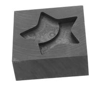 PERSELOSO Patterned Graphite Casting Mold for Jewelry Melting Multi-use Tool for Ingot Creation High-Temperature Resistant Graphite Material for Oil Grooves and Complex Shapes