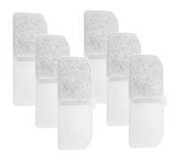 PERSELOSO Pet Water Fountain Replacement Filters Resin and Cotton Material 6pcs Easy to Replace with Stable Performance for Cat and Dog Suitable for Home Water Dispenser Use