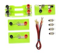 PERSELOSO Physics Experiment Circuit Box Educational Electrical Laboratory Accessories for Teaching Basic Electrics Knowledge No Battery Included for School Science Projects and Home