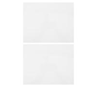 PERSELOSO Pickguard Dust and Scratch Protection Acoustic Guitar 2pcs Self Adhesive Scratch Plate Sheet 0.7mm Thick White Plastic for Acoustic and Classical Guitars
