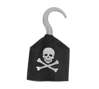 PERSELOSO Pirate Costume Hook Lightweight Plastic Pirate Hand Ergonomic Design for Boys Safe Smooth Edges Pretend Play Accessory Halloween Birthday Party Favor