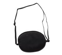 PERSELOSO Pirate Style Single Eye Mask Black Silk Sleep Mask for Adults Elastic Strap for Amblyopia and Lazy Eye