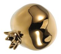 PERSELOSO Planter Vase with Effortless Maintenance Ceramic Golden Pomegranate Shaped Elegant Desktop Centerpiece for Living Room Or Office Decoration