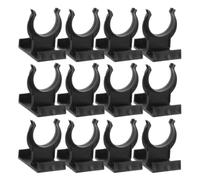 PERSELOSO Plastic Cabinet Plinth Clips and Toe Kick Leg Clips 15 Sets Black for Kickboard Assembly and Kitchen Use