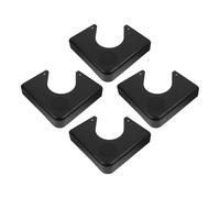 PERSELOSO Pool Table Corner Guard Plate 4Pcs Black Resin Hard Plastic for Quick Installation Indoor Snooker Table