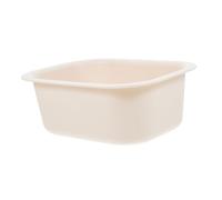 PERSELOSO Portable Baby Changing Table Small Water Basin for Infant Care, Thickened Sturdy Plastic Tub, Milky White Baby Bathing Table Accessory for Travel and Household Hygiene