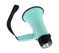 PERSELOSO Portable Handheld Megaphone Speaker in Light Green with Ergonomically Shaped Abs Body, Talk and Recording Playback, Extended Battery Life for School Teaching and Safety Emergencies