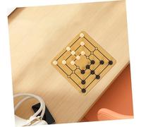 PERSELOSO Portable Nine Men Morris Chess Set Fun Family Game for All Ages Enhances Cognitive Skills for Gatherings Travel Versatile Mouse Pad Design Parties