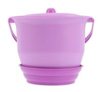 PERSELOSO Portable Plastic Urinal Pot with Handle, Lightweight and Easy to Store Bedside Chamber Pot for Night Use, Suitable for Unisex Random Color
