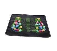 PERSELOSO Precision Acupressure Foot Massage Stone Mat for Foot and Soft Non-Slip Reflexology Pad Stimulates Pressure Points for Relaxation and Circulation Suitable for Home and