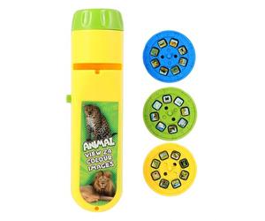 PERSELOSO Projection Flashlight Toy Interactive Educational Plaything for Kids, Animal Zoo Projection, Battery Not Included, Hands-on Learning Toy for Children’s Nighttime Fun