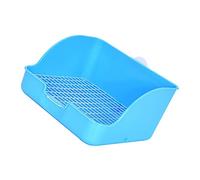 PERSELOSO Rabbit Litter Box for Bunnies and Hamsters Rectangular PET Toilet Non-Splash Design for Rabbit Training Universal Size for Guinea Pigs and Chinchillas