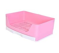 PERSELOSO Rabbit Toilet Large Hamster Pet Litter Box Bunny Training Potty Detachable