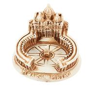 PERSELOSO Resin Saint Cathedral Model Miniature Decorative Building Sculpture for Home Office and Scene Layout for Weddings and Banquets