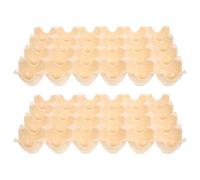 PERSELOSO Reusable Egg Box Fits into Refrigerator and Groove Structure Stackable Design 2pcs Set with Compact Pp Material for Efficient Chicken Egg Storage and Freshness Preservation