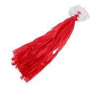 PERSELOSO Reusable Fruit Mesh Bags 40cm Red Thickened Net Produce Bags with White Label for 1-2lbs Vegetables and Onions, 100pcs Pack for Fresh Storage and Grocery Shopping