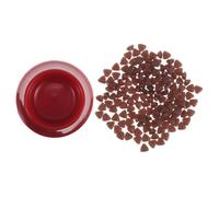 PERSELOSO Scale Miniature Pet Food Bowl for Dollhouse Realistic Dog and Cat Food Dish Accessories for Dollhouse Decor Enhances Life Like Scenes Miniature Homes